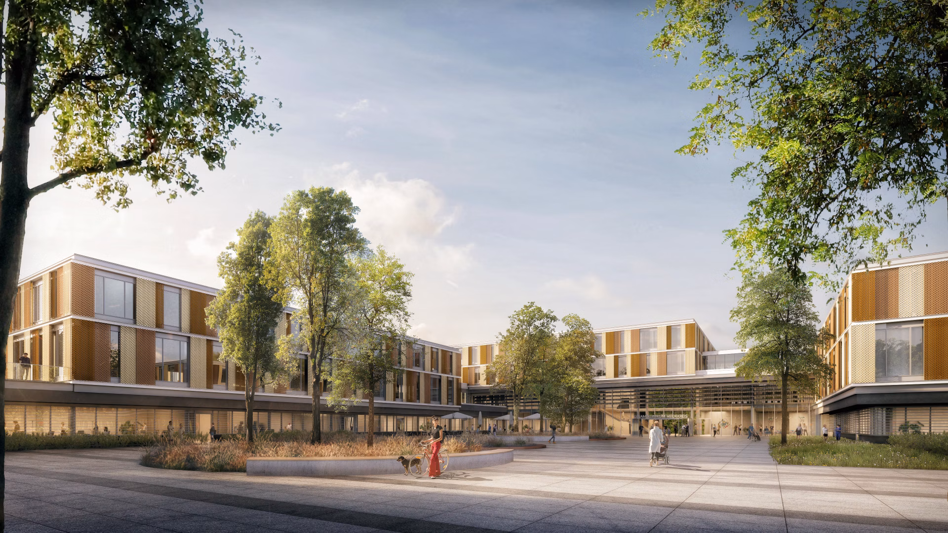 Klinikum Heidekreis Ansicht als Rendering