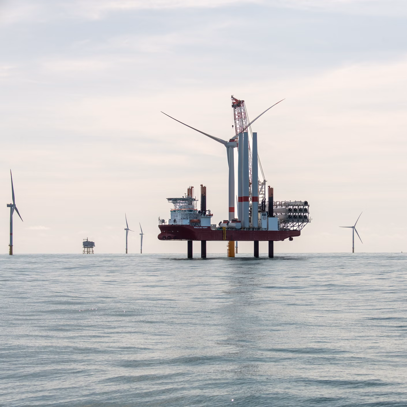 Der Windpark befindet sich im Bau. © EMYN Frank Badaire